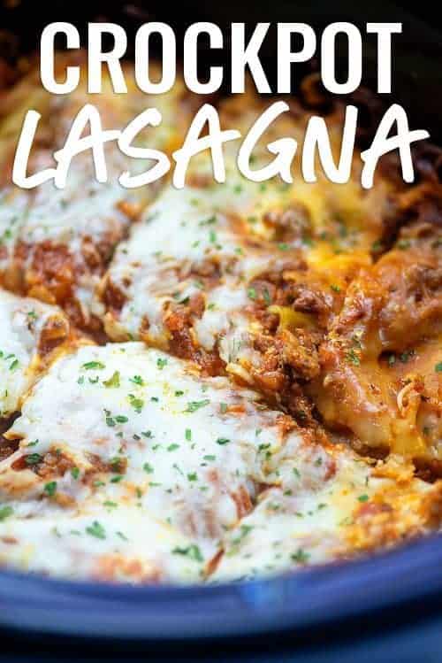 Easy Crockpot Lasagna Recipe | Buns In My Oven