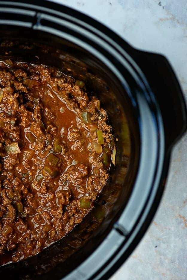 sloppy joe mixture in crockpot