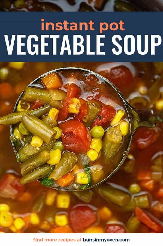 instant pot vegetable soup recipe