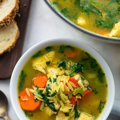 lemon chicken orzo soup recipe