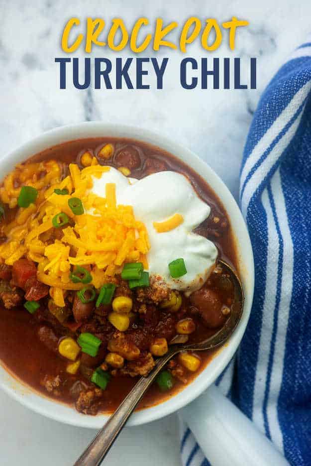 crockpot chili with turkey