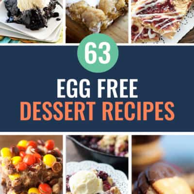 egg free desserts photo collage