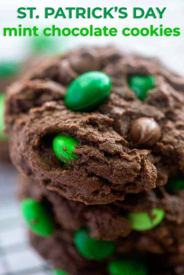 Homemade Chocolate Mint Cookies