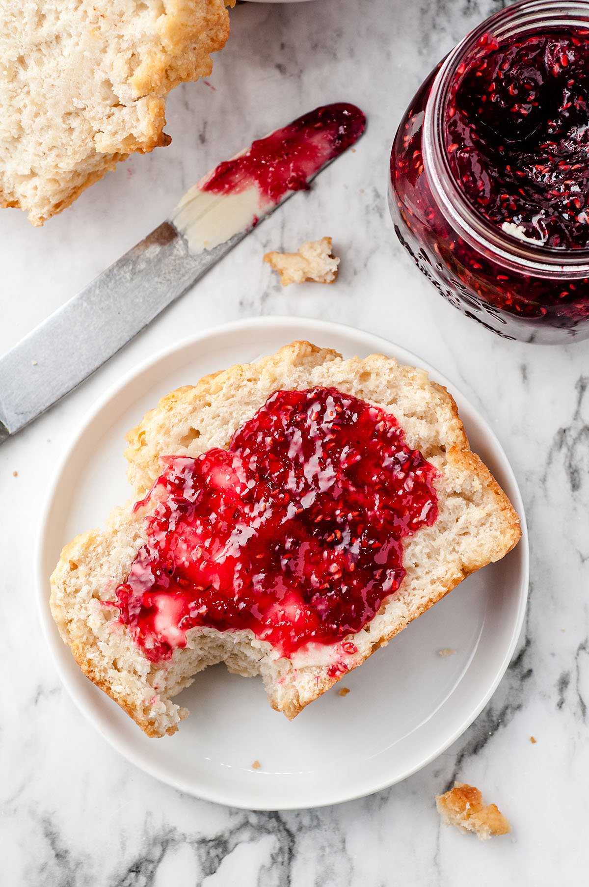 beer bread with jam