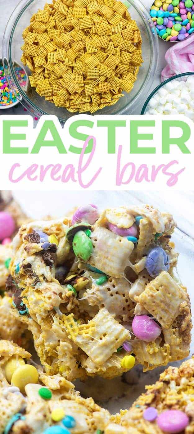 easter cereal bar collage