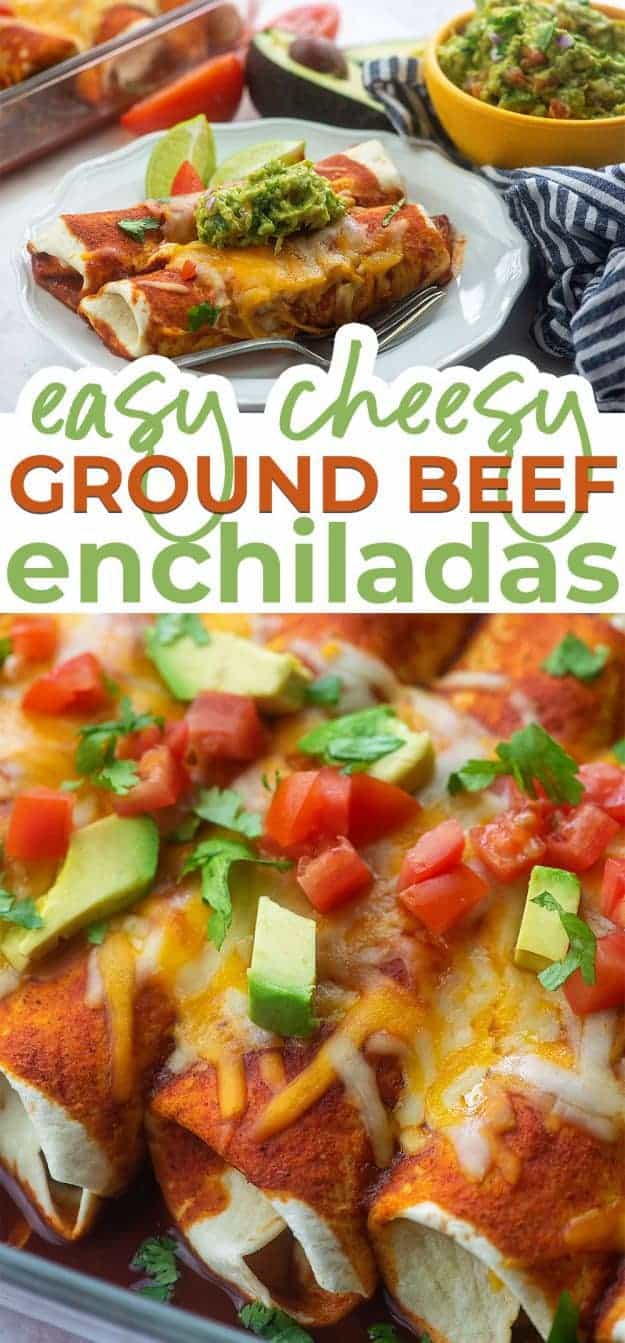 enchilada recipe photo collage