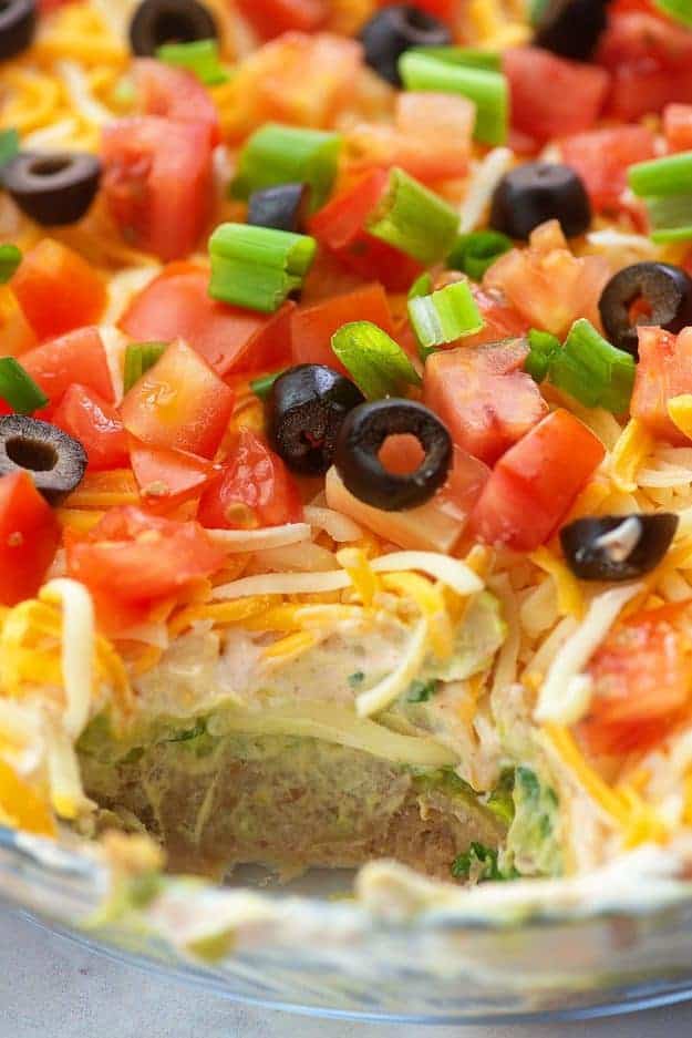 Our FAVORITE 7 Layer Dip Recipe! | Buns In My Oven