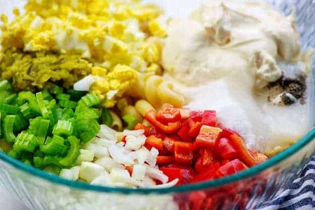 ingredients for amish macaroni salad