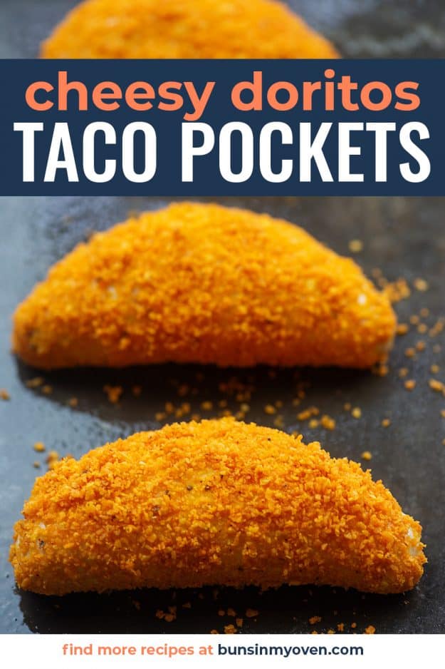 Doritos Taco Pockets on baking sheet