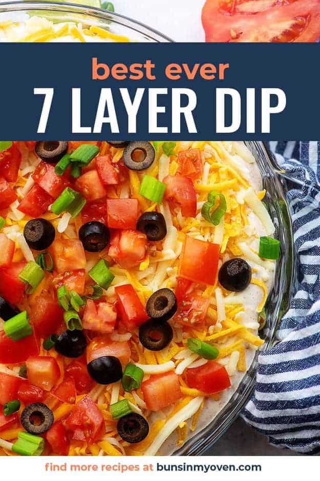 7 layer dip recipe in glass pie plate