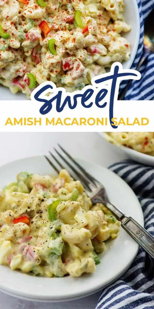 macaroni salad photo collage for pinterest