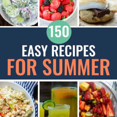 summer recipes photo collage for pinterest