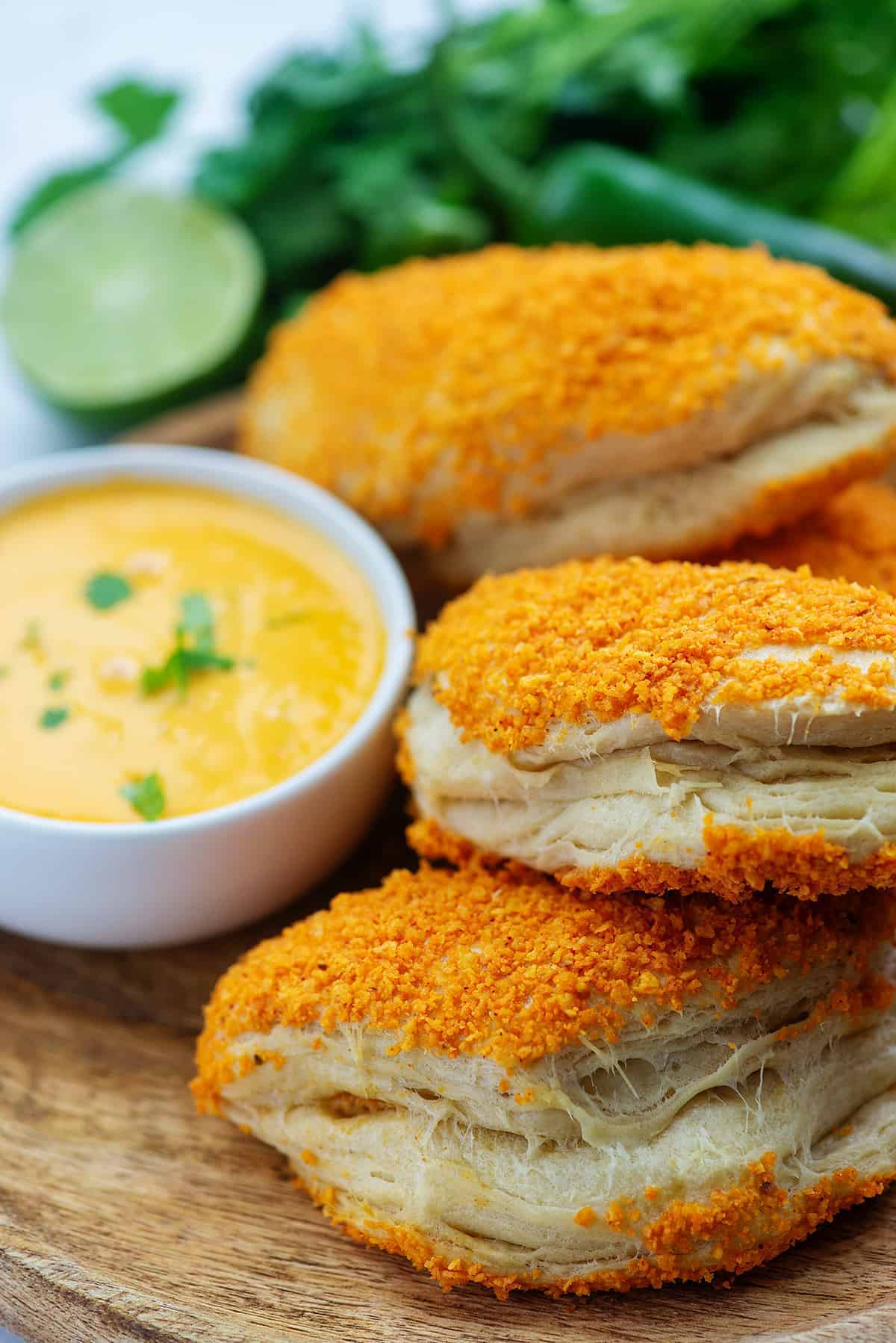 Cheesy Chicken Taco Pockets