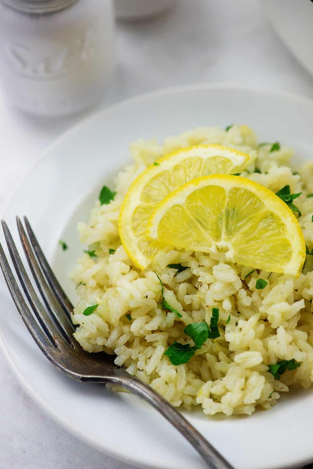 The BEST Greek Rice with Lemon! | Buns In My Oven