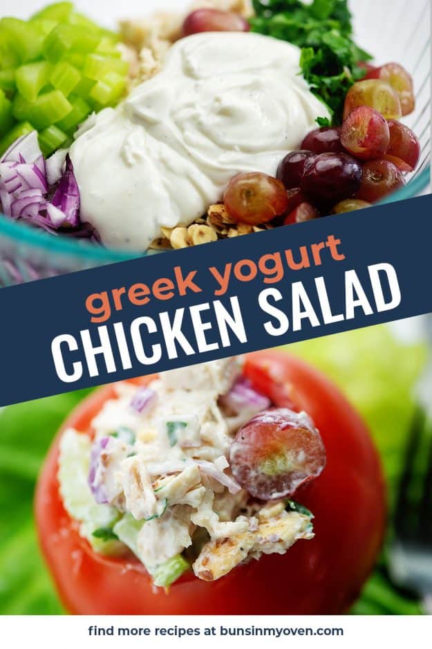 chicken salad recipe photo collage