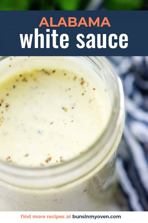 alabama white bbq sauce recipe in mason jar