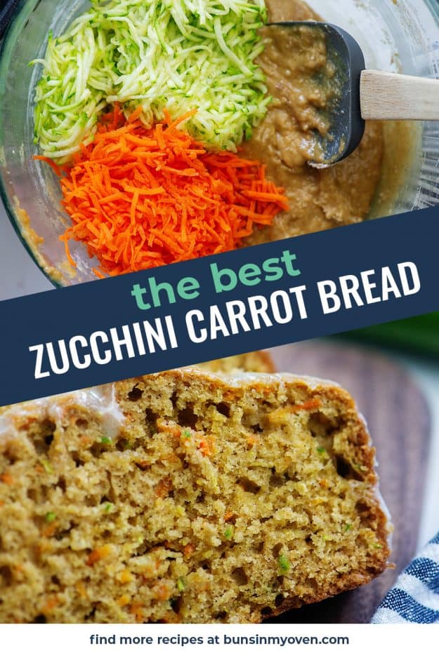 collage of zucchini bread images