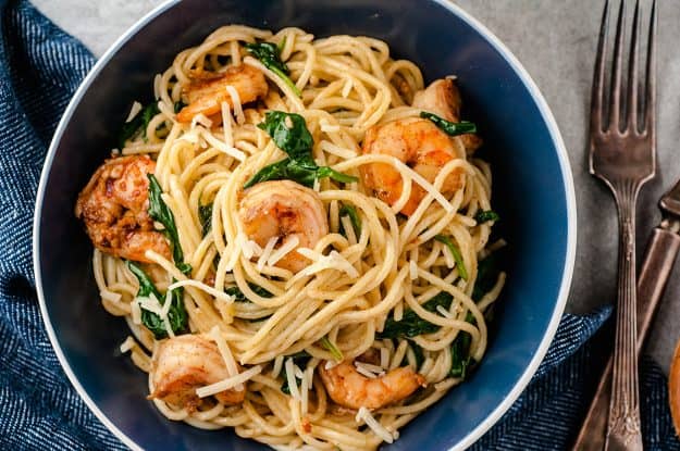 25 Minute Garlic Shrimp Pasta — Buns In My Oven