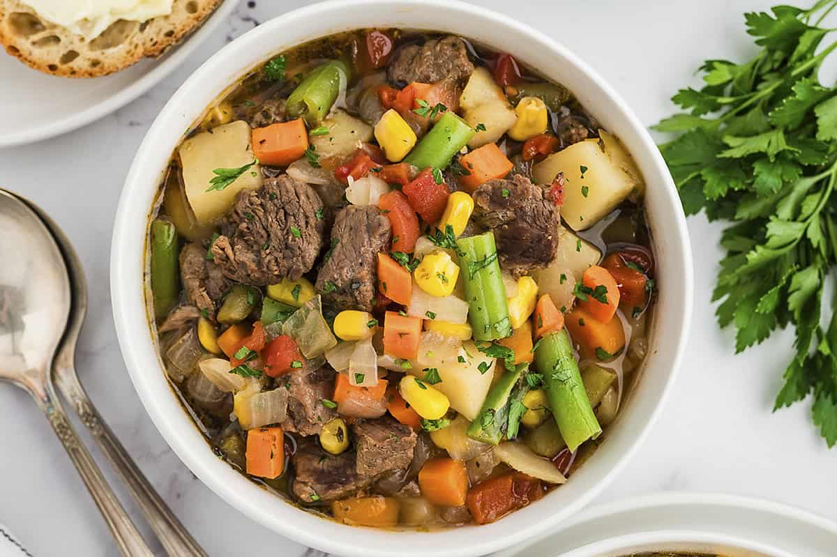 Instant Pot Vegetable Beef Soup
