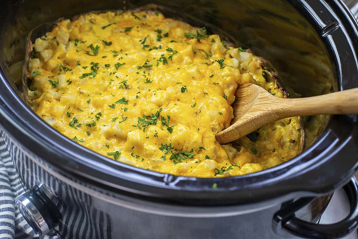 Crockpot Breakfast Casserole Recipe with Hashbrowns