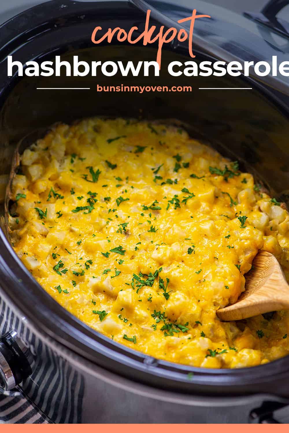 Cheesy Hashbrown Casserole in the Slow Cooker! | Buns In My oven