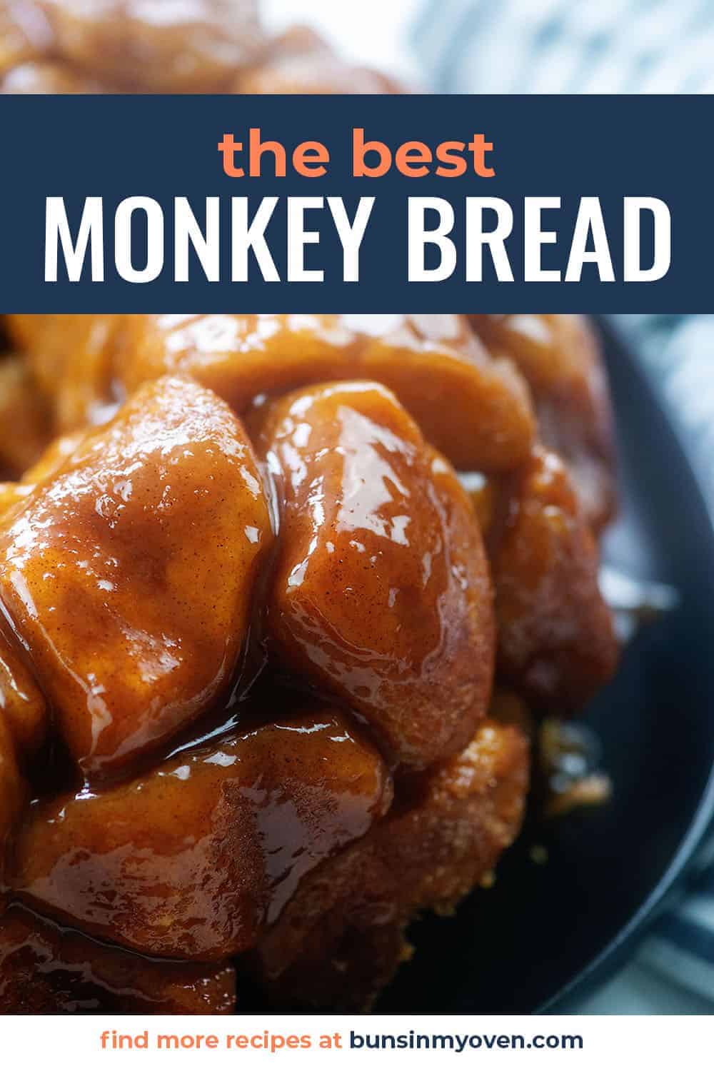 close up of monkey bread recipe.