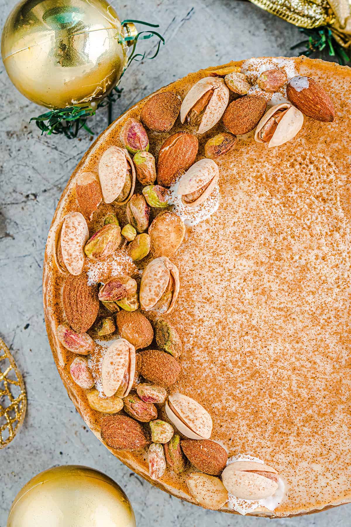 Instant Pot Eggnog Cheesecake