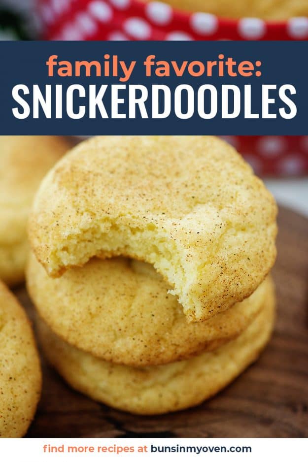 snickerdoodle cookie with a bite taken out.