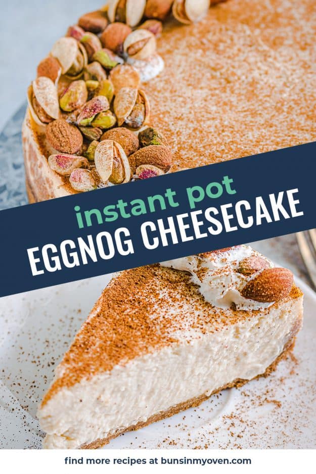 collage of cheesecake photos.