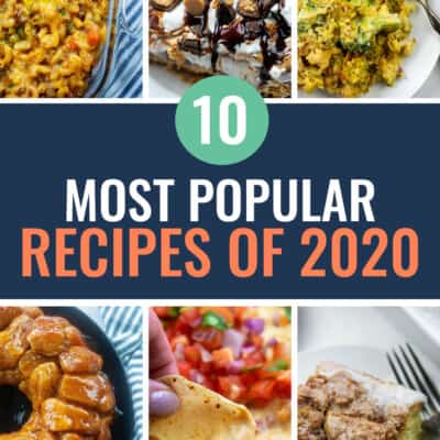 collage of the 10 most popular recipes from Buns In My Oven