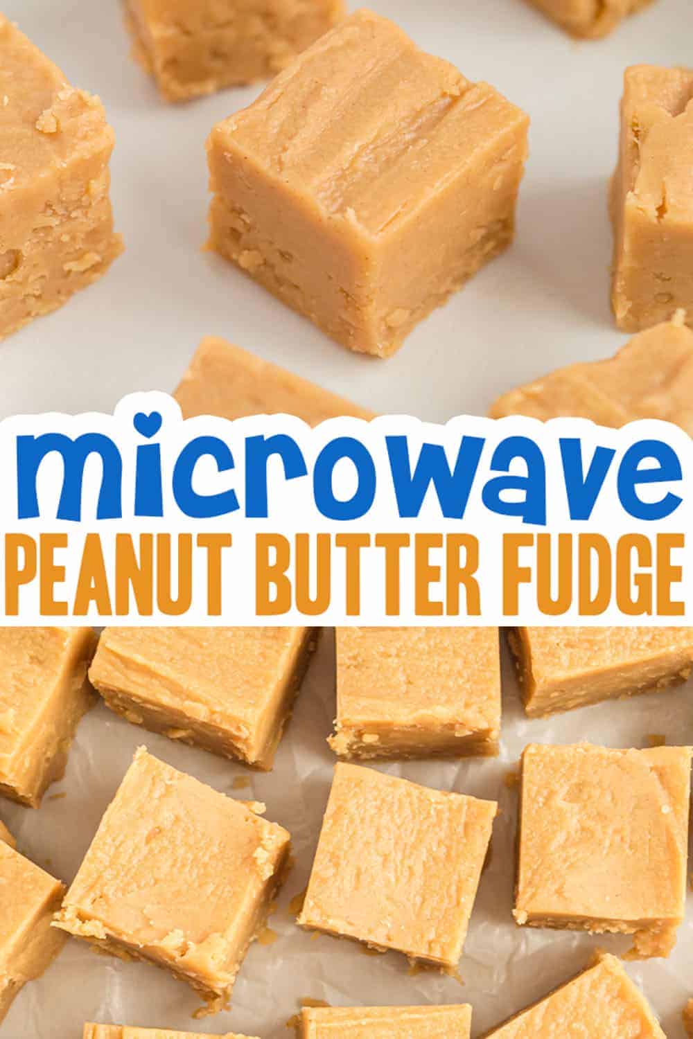 peanut butter fudge photo collage.