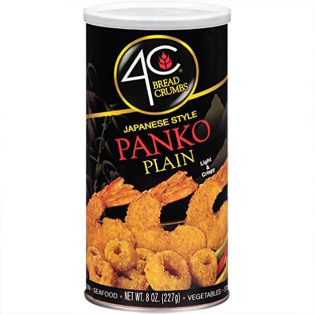 A bottle of panko bread crumbs