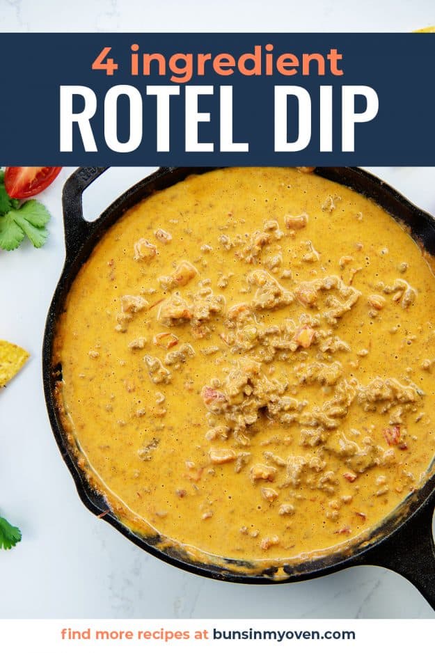 overhead view of Rotel dip.
