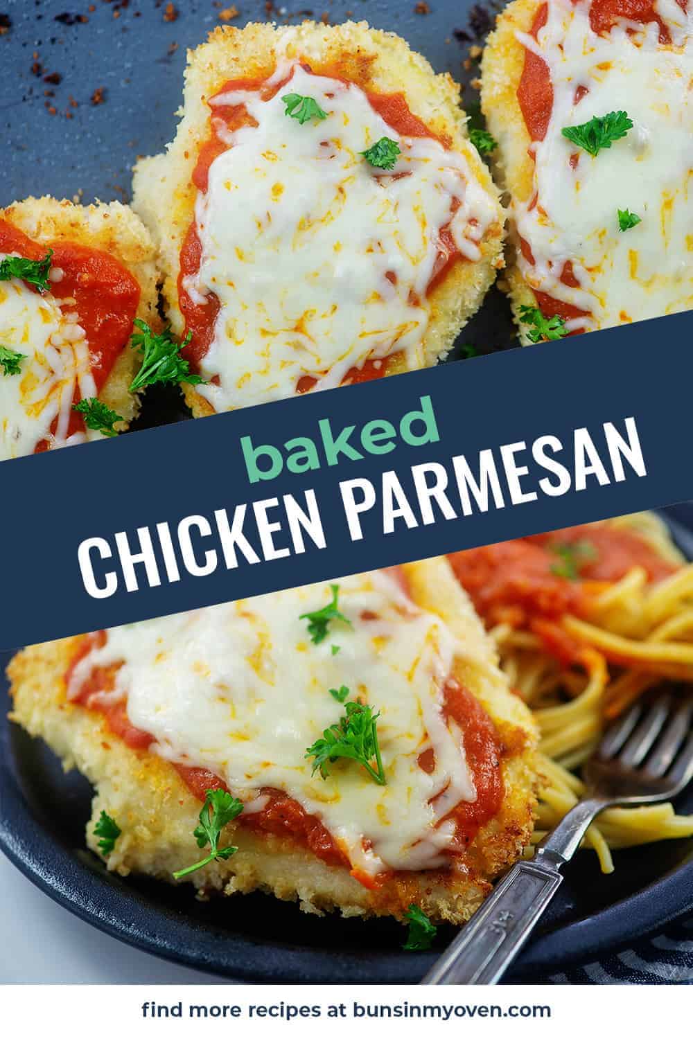 Crispy Baked Chicken Parmesan | Buns In My Oven