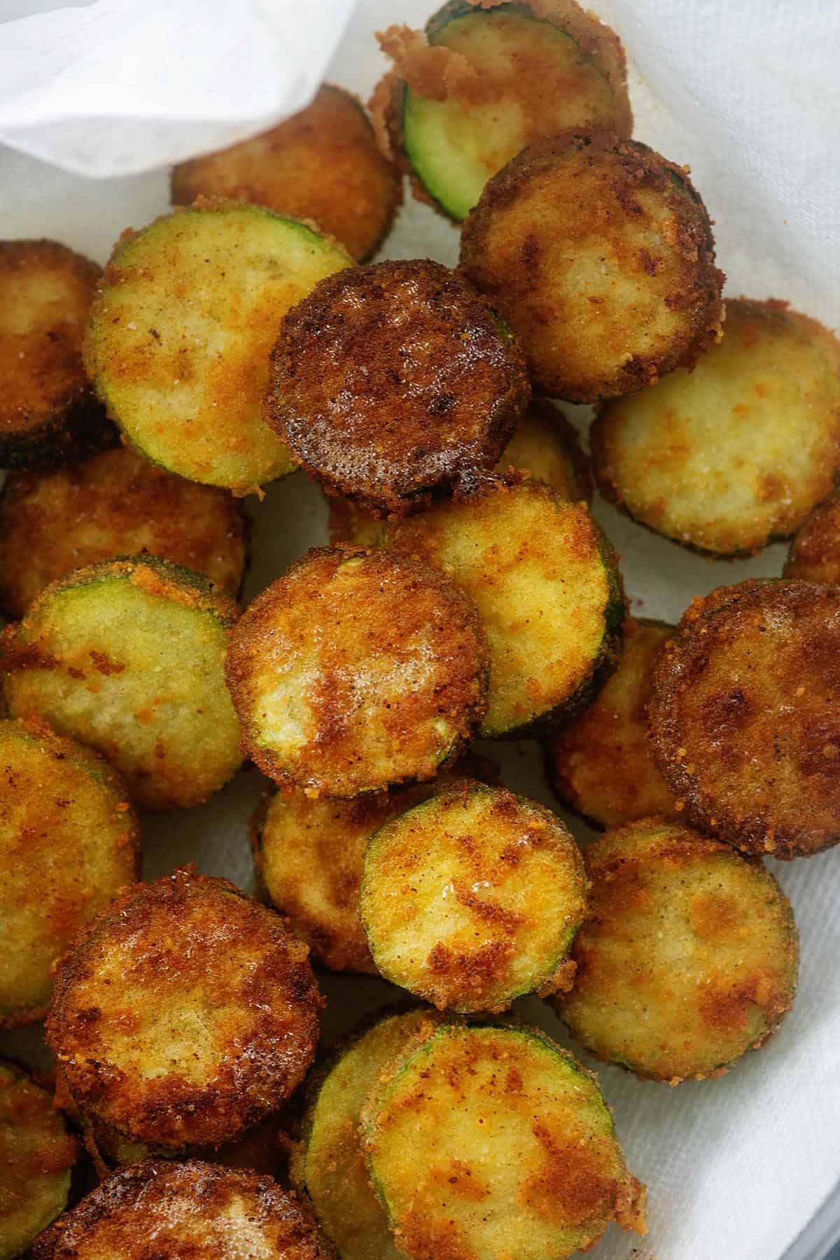Keto Fried Zucchini