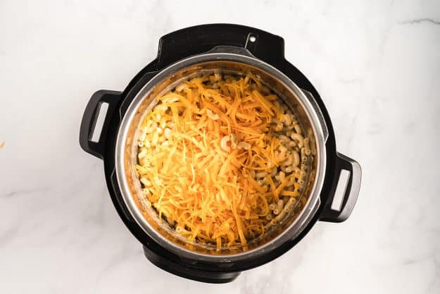 macaroni and cheese in Instant Pot.