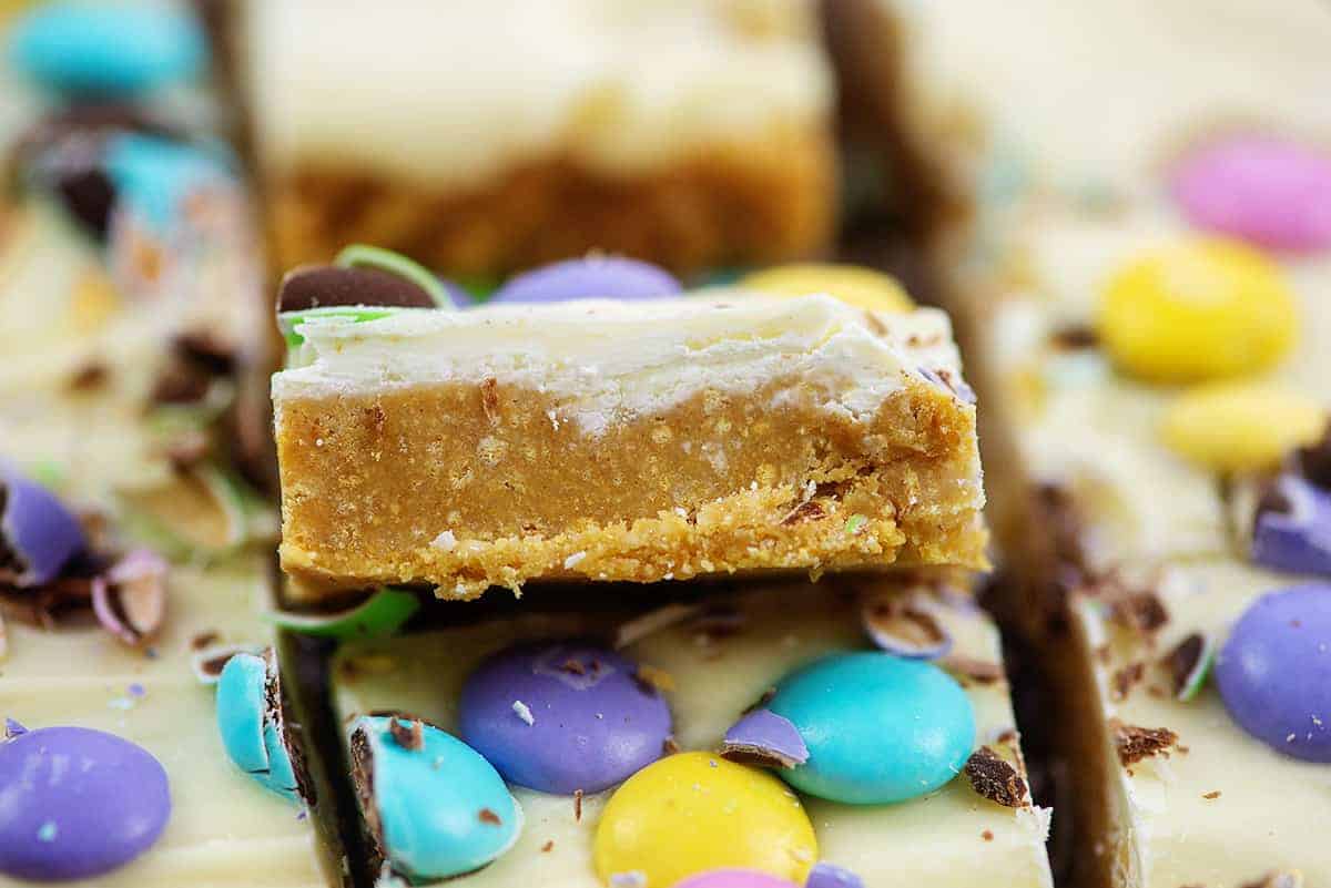 No Bake Easter Peanut Butter Bars