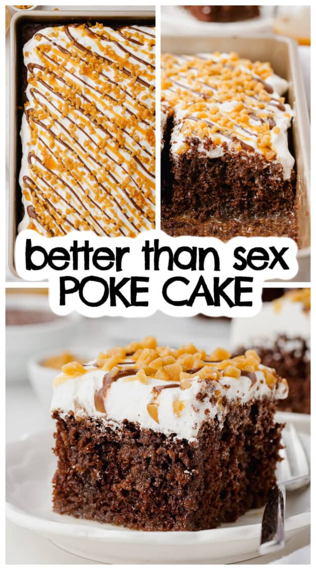 Collage of better than sex cake images.