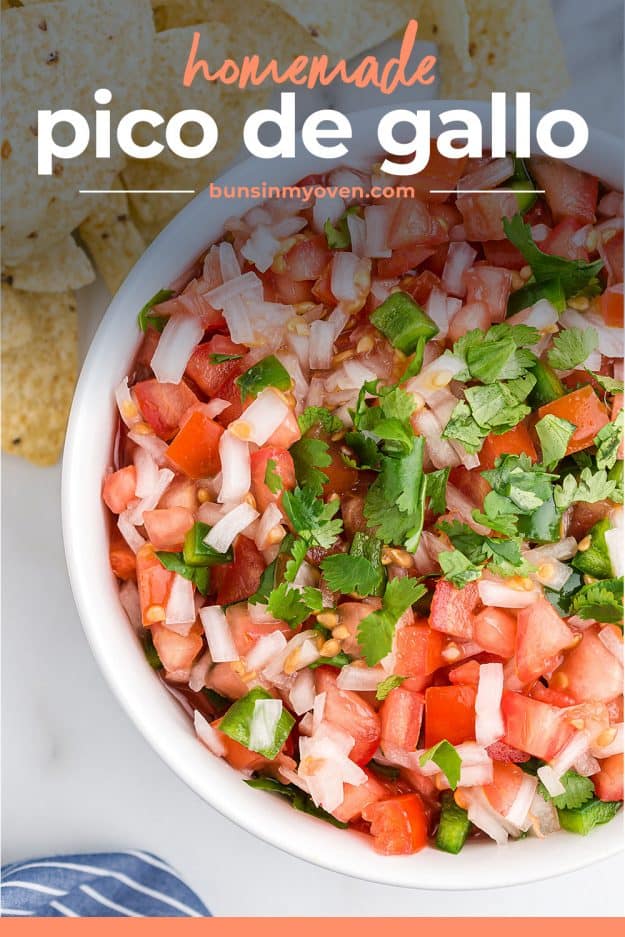 pico de gallo with text for pinterest.