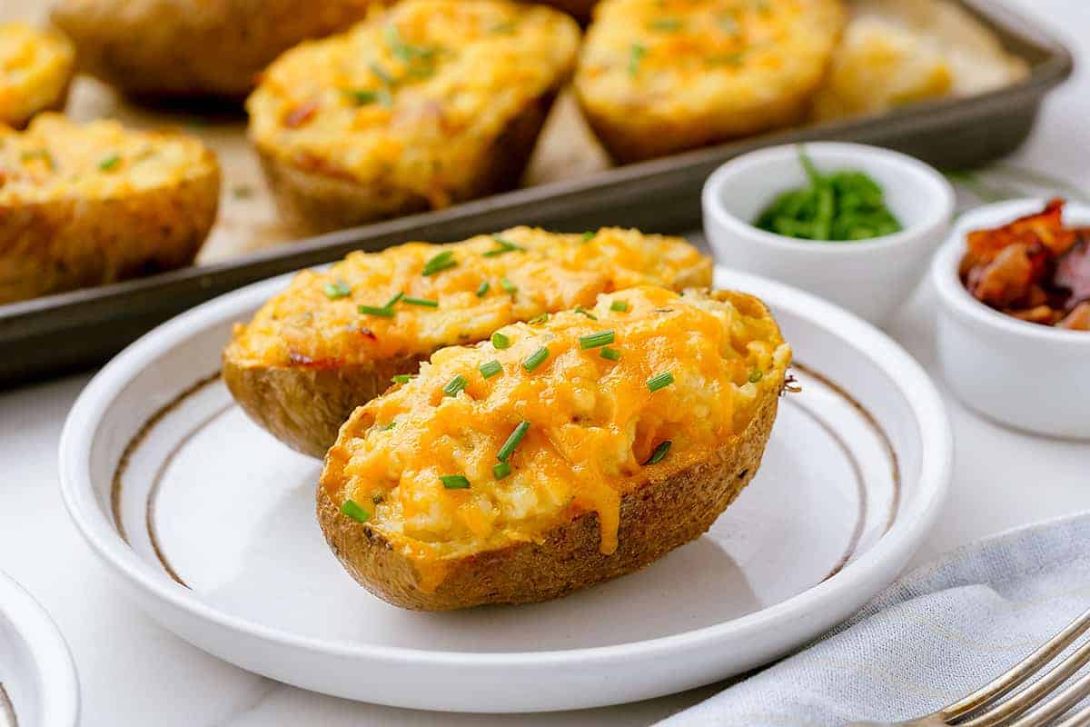 Easy Twice Baked Potatoes Recipe | Buns In My Oven