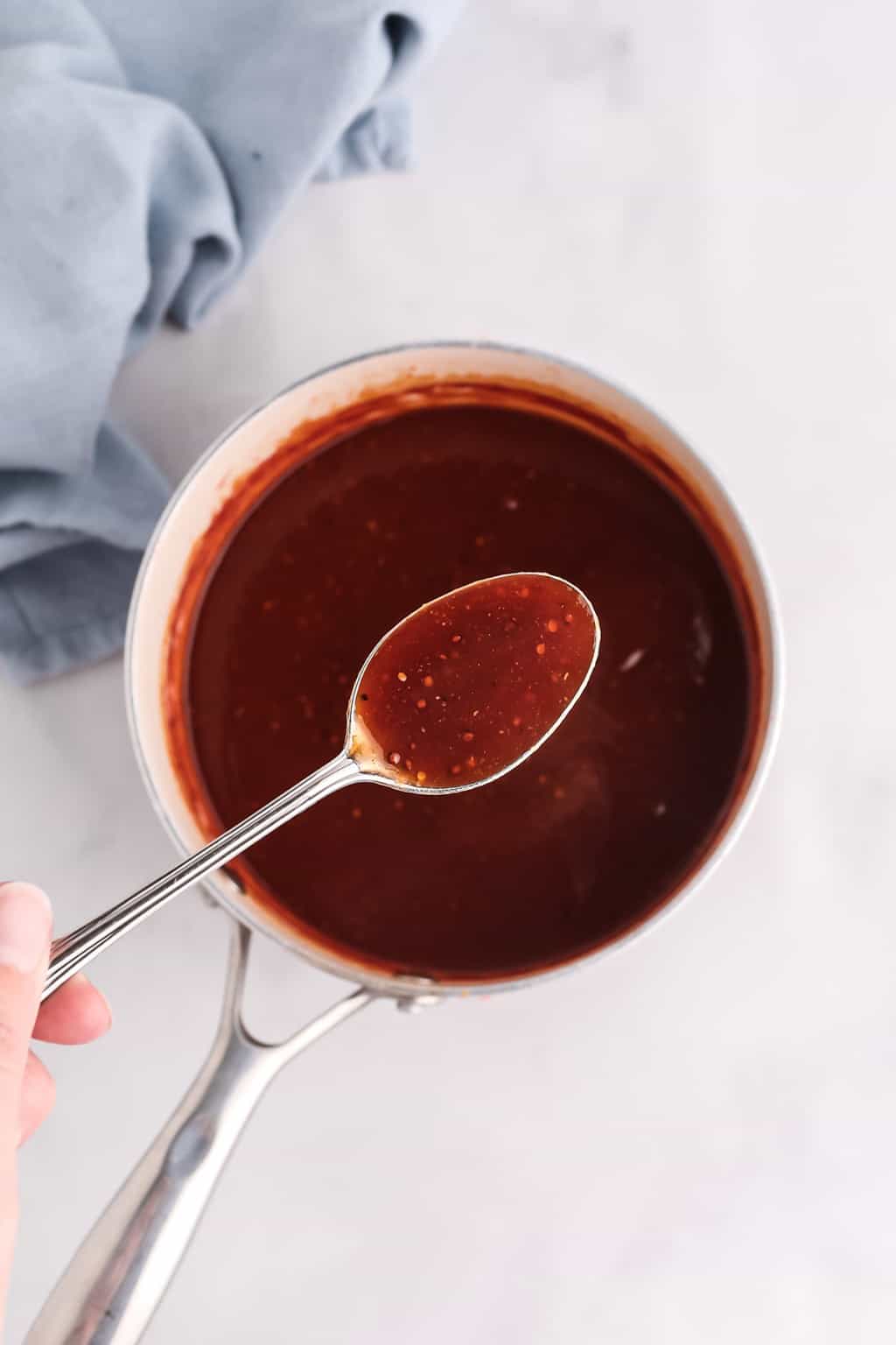 Homemade Bourbon BBQ Sauce | Buns In My Oven
