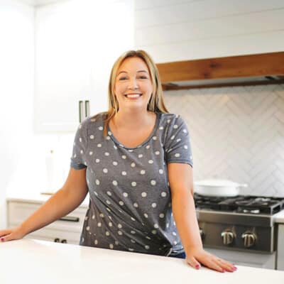 karly campbell in kitchen.