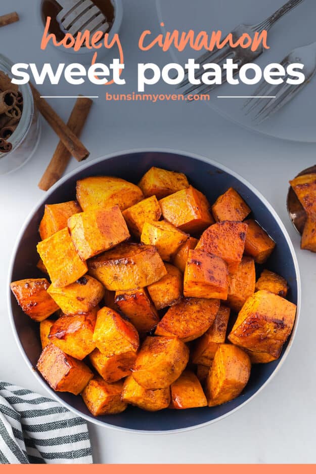 Honey Cinnamon Sweet Potato Cubes