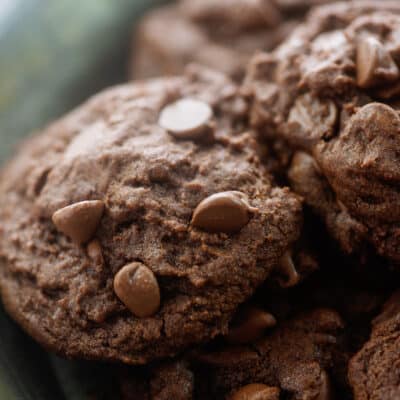 pile of chocolate chip cookies.