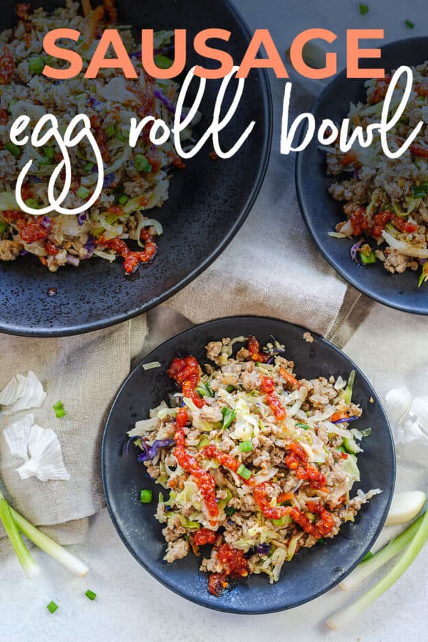 Sausage Egg Roll In A Bowl Recipe {Crack Slaw} Buns In My Oven