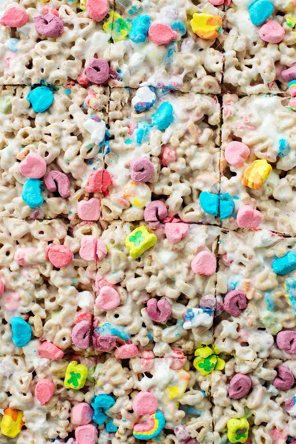 gooey marshmallow bars up close.