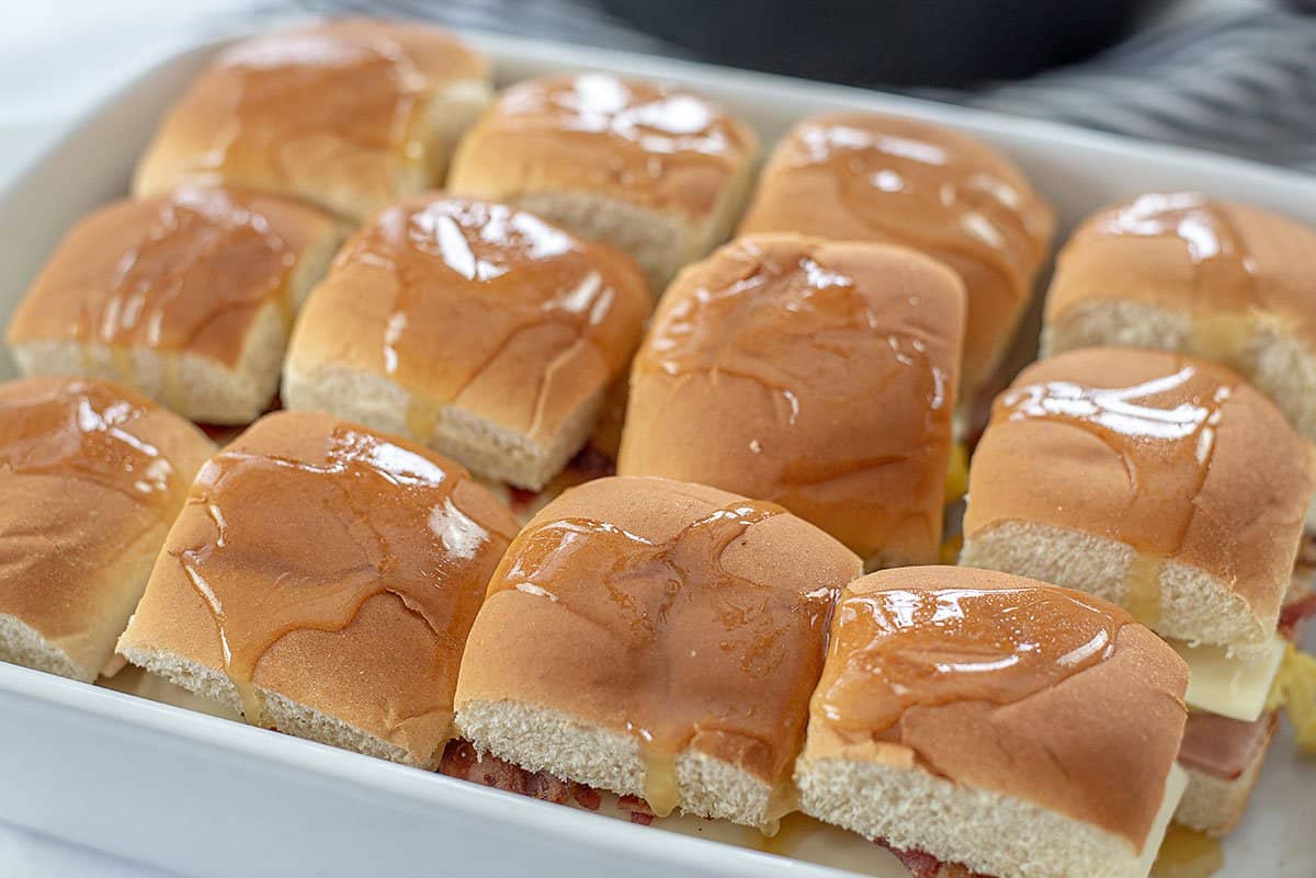 rolls drizzled with maple butter.