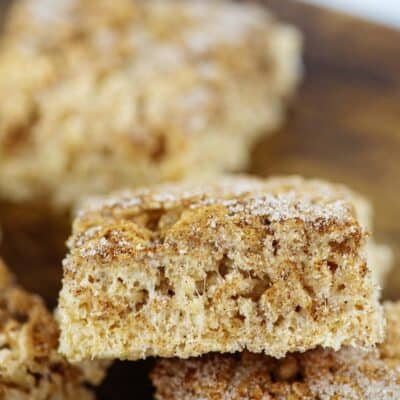 snickerdoodle rice krispies treats.