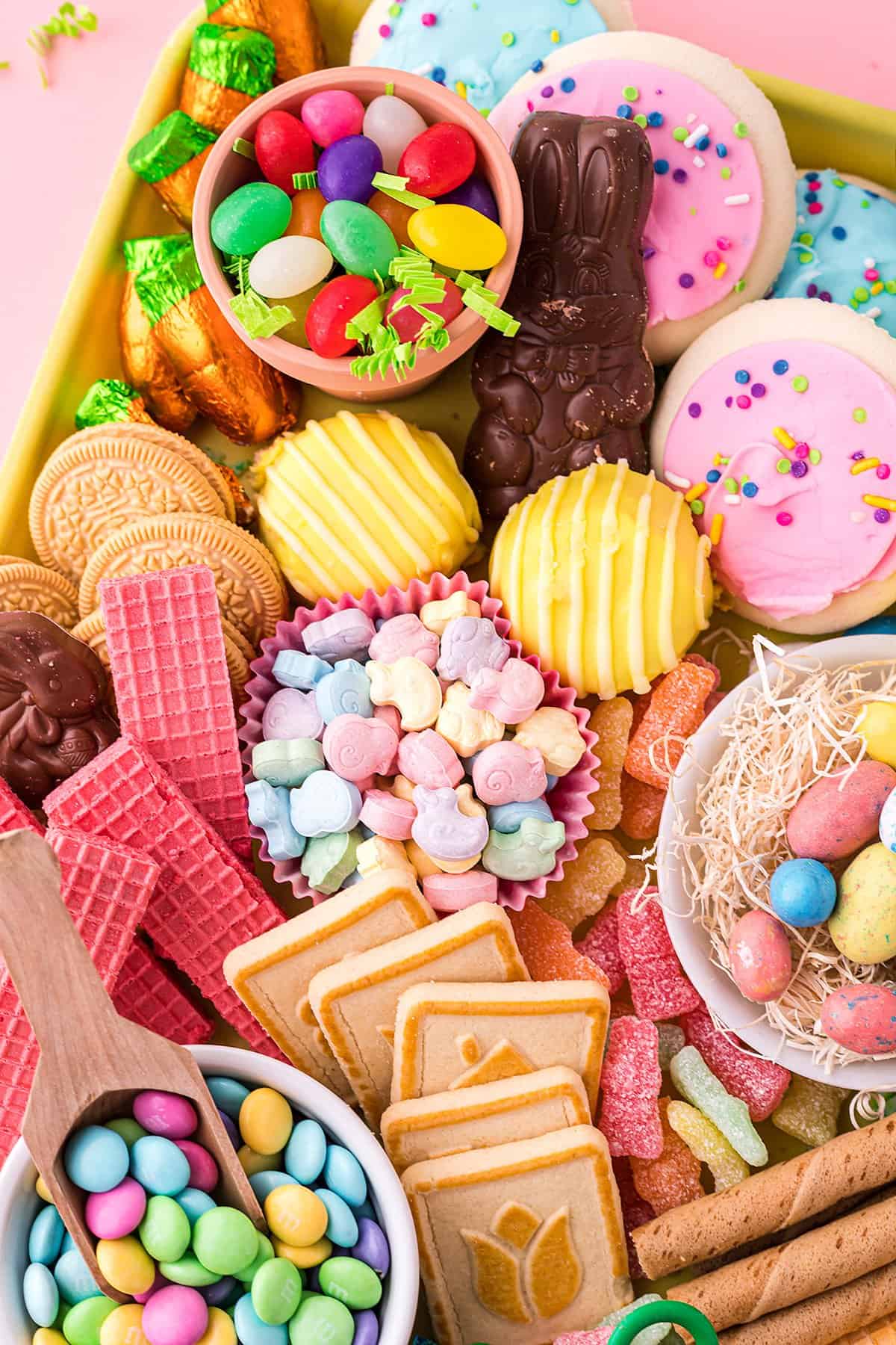 dessert board for Easter.