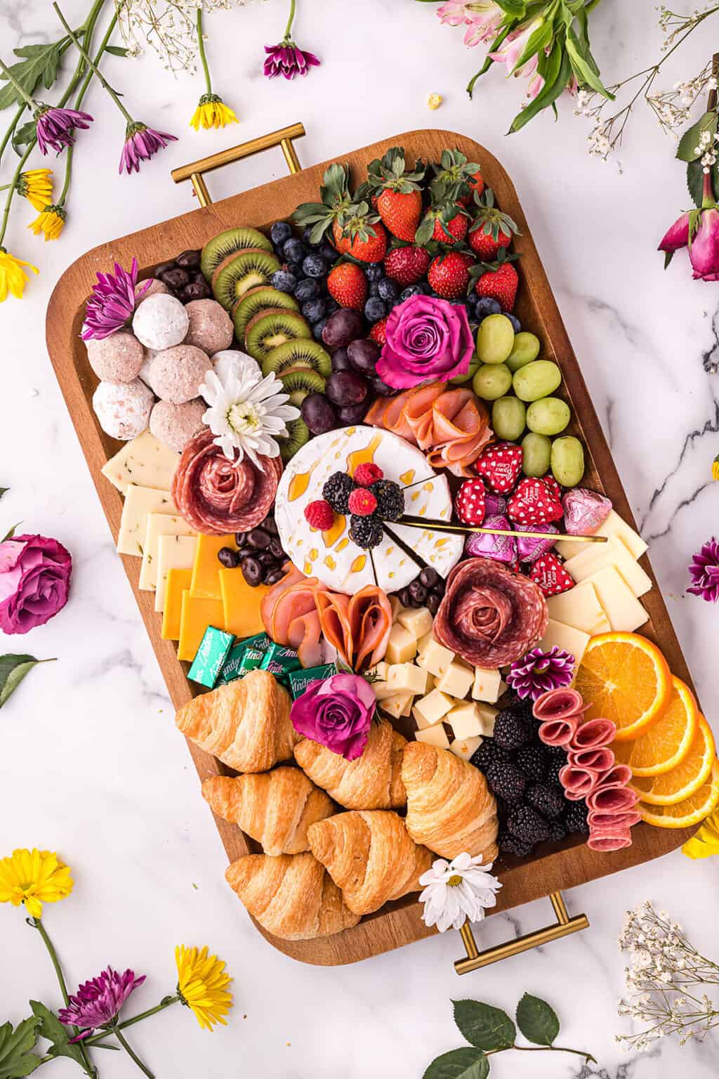 Mother's Day Charcuterie Board (With Salami Roses!)